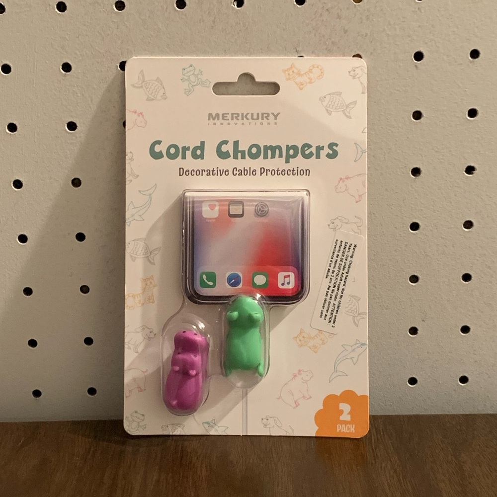🐸 [4/$25] MERKURY CORD CHOMPER DECORATIVE CABLE PROTECTION FROG & HIPPO 🦛